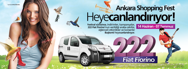 Ankara Shopping Fest'den 222 Araba Çekilişi [ Kampanya Görseli ]