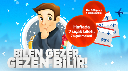 AnadoluJet Bilen Gezer, Gezen Bilir Yarışması AnadoluJet Bilen Gezer, Gezen Bilir Yarışması