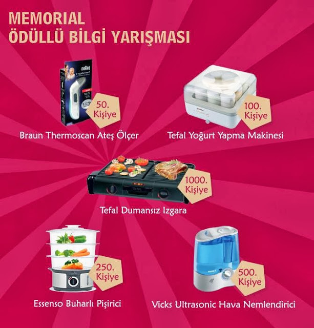 Memorial Sağlık'dan Bilgi Yarışması hediyeleri