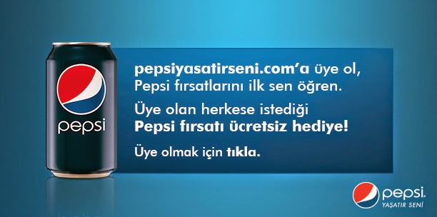 Pepsi'den Üye Olan Herkese 1 Kod Hediye