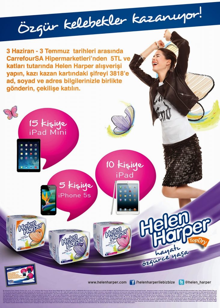 Helen harper CarrefourSa kampanya görseli.
