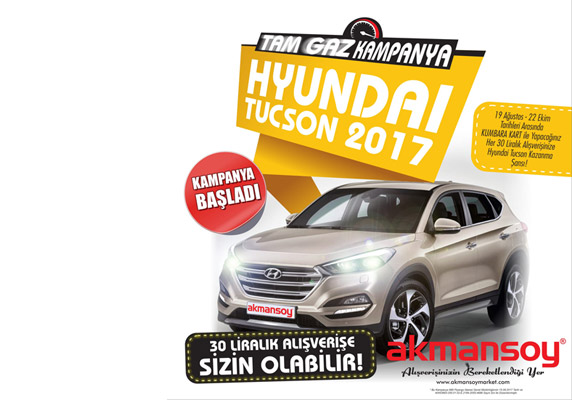 Akmansoy, Akmansoy çekiliş, Akmansoy Marketler, Hyundai 2017 model, hyundai çekiliş kampanyası