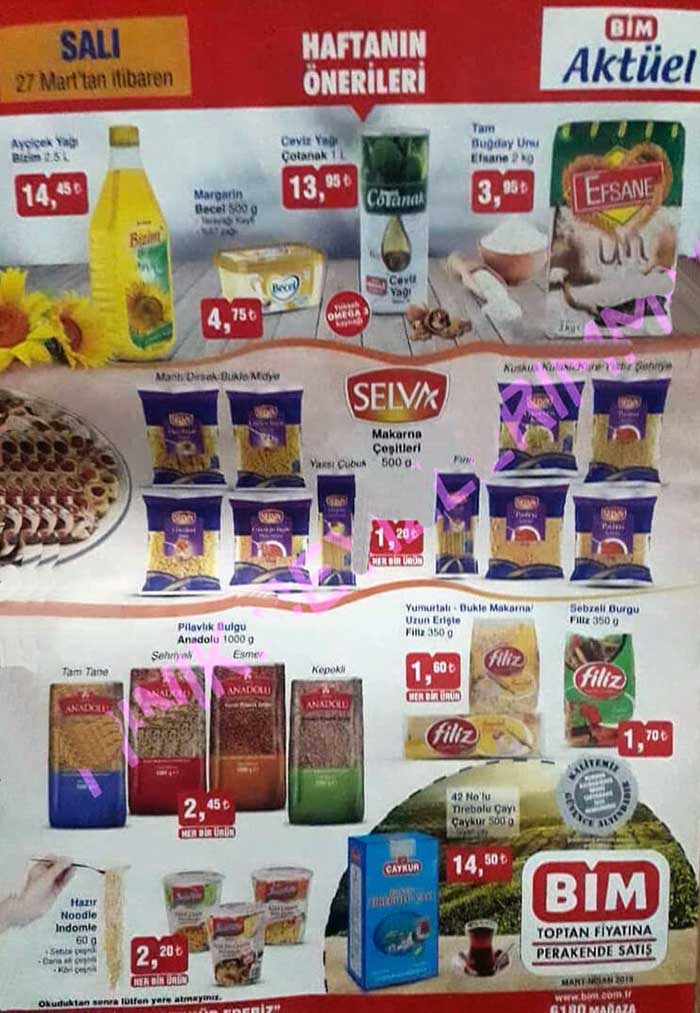 Bim indirimler kampanyalar 2018