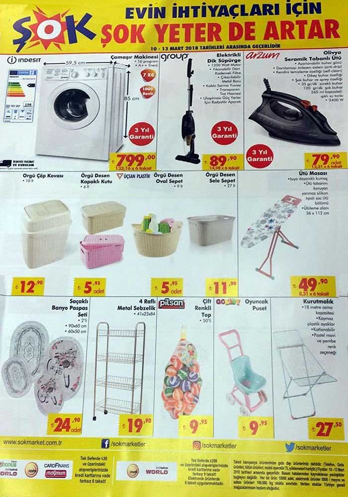 şok market 10 mart 2018 salı