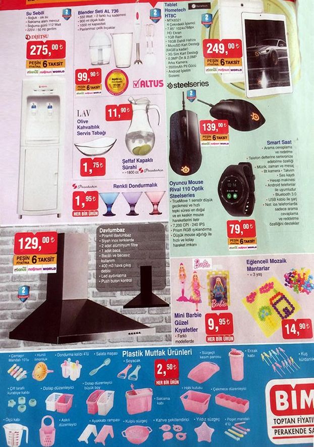 bim aktüel ürünler 22 haziran 2018