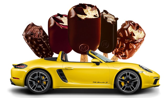 Надпись magnum porsche